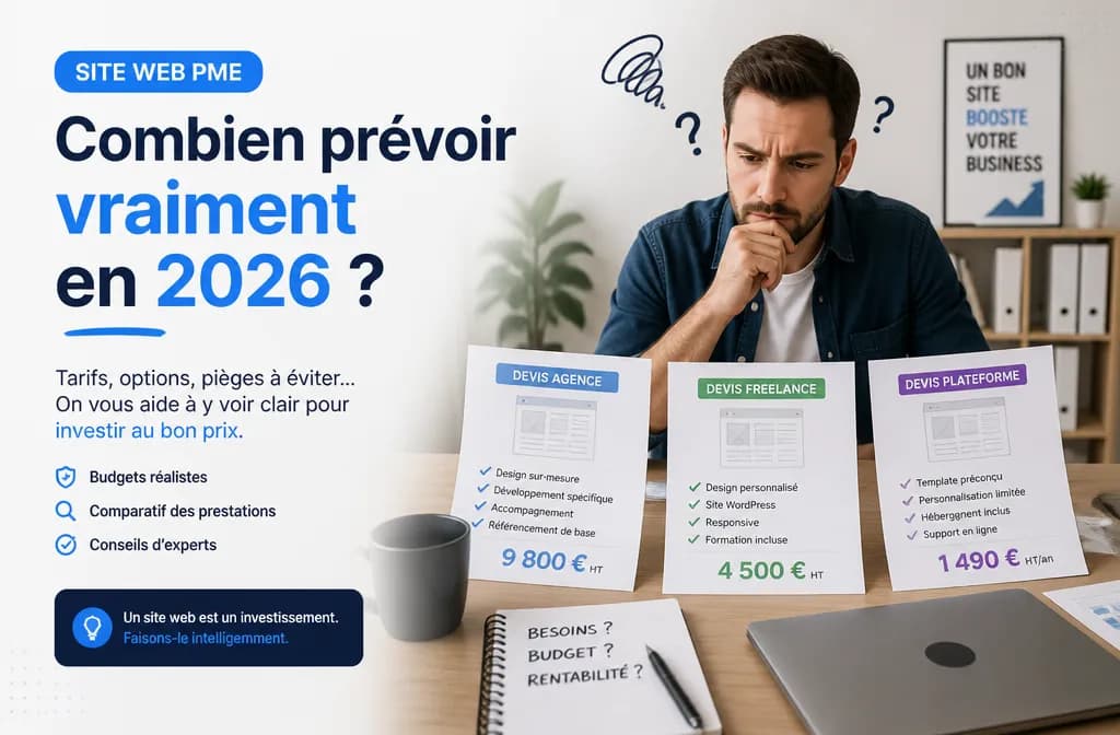 Site web PME : combien prévoir vraiment en 2026 ?